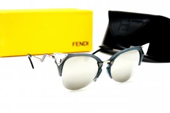 РАСПРОДАЖА Солнцезащитные очки FENDI 0042 черный-зеркальный