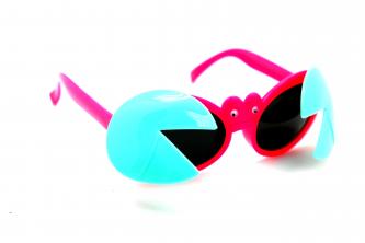 детские солнцезащитные очки краб (зеленый-малиновый)