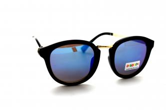 подростковые солнцезащитные очки bigbaby 7005 черный синий зеркальный