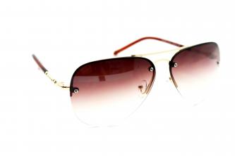 солнцезащитные очки Kaidai 16910 золото коричневый