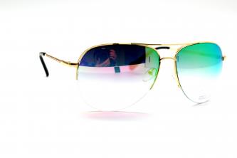 солнцезащитные очки Kaidai 7009 (золотой зеленый)