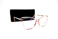 Компьютерные очки c футляром -  CLAZIANO TR90 9010 розовый прозрачный
