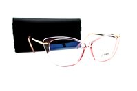 Компьютерные очки с футляром - CLAZIANO  9012 прозрачный розовый