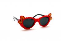 детские солнцезащитные очки 2 бантика красный черный