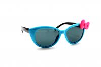 детские солнцезащитные очки голубой розовый бант