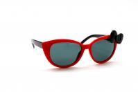 детские солнцезащитные очки красный черный бант