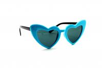 детские солнцезащитные очки сердце голубой
