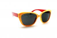 детские солнезащитные очки - look style 8876 желтый красный
