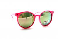 подростковые солнцезащитные очки bigbaby 7002 розовый зеркально зеленый