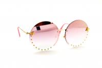 солнцезащитные очки 2021- Gucci 9041 зеркально розовый