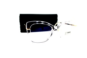Компьютерные очки c футляром - CLAZIANO 9018 прозрачный белый